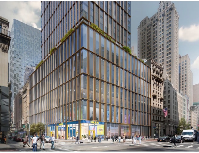 Rendered image of Fifth Avenue investment