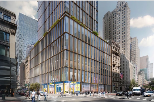 Rendered image of Fifth Avenue investment