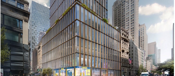 Rendered image of Fifth Avenue investment